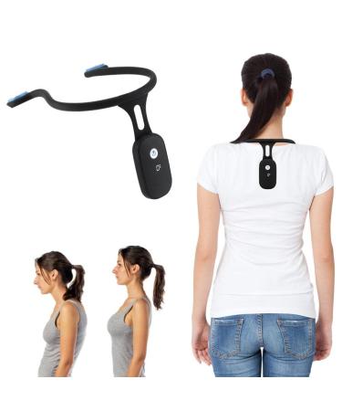 Keenso Posture Corrector Device Hunchback Posture Corrector Posture Reminder Vibrate Reminder for Kids Adult (black)