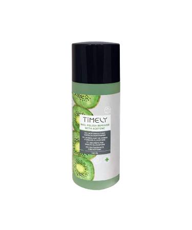 Timely Nail polish remover with acetone 100 ml kiwi fragrance express effect