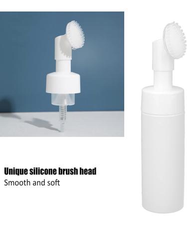 Foaming Bottle with Brush Prevent Leakage Facial Cleanser Foaming Bottle Spiral Bottle Mouth Silicone Brush Head Fastening Pump Head for Cleanser Bottling(#1) - Buy Online on GoSupps.com