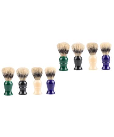 FOMIYES 8pcs Shaving Brush Made of Foam Tool Bristle Hair Accessories Man Shaving 10.5X3.9X3.9CMx2pcs As Picturedx2pcs