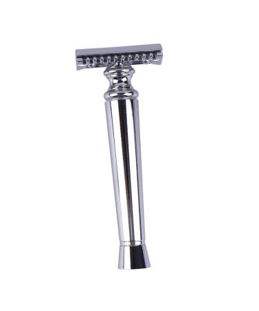 Beaupretty 2pcs men Traditional Razor shaving razors men Open Razor Travel Shaving safety reusable razor shaving safety razor face shaver for men Beard Trimming Tool man old fashioned 1 Count (Pack of 1) Silverx2pcs