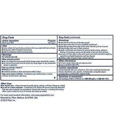 PreparationH Medicated Hemorrhoidal Wipes 180 Ct with Witch Hazel & Aloe - Bonus 3 Microfiber Cloth - Buy Online on GoSupps.com