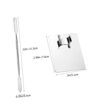Healeved Stainless Steel Nail Art & Makeup Spatula Set Essential Tools for Blending & Application - Buy Online on GoSupps.com