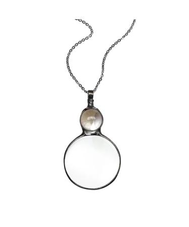 HuangJue Magnifying Glass | Loupe Pendant Necklace - 2022 Magnifying Glass Necklace Vintage 10X Magnifying Reading Magnifier Decorative White