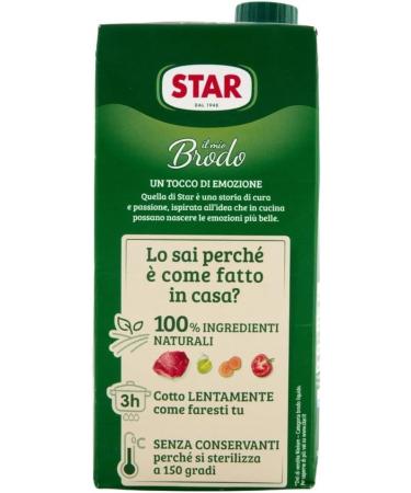 Star Il Mio Brodo Manzo Lot de 6 bouillons liquides pr ts l'emploi 100 % naturel sans conservateurs sans gluten sans Beni Culinari et porte-cl s gratuit - Buy Online on GoSupps.com