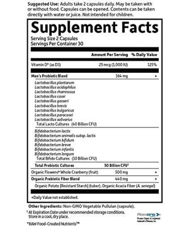 Garden of Life Dr. Formulated Probiotics Prostate+ | 60 Vegetarian Capsules for Men's Health - Buy Online on GoSupps.com