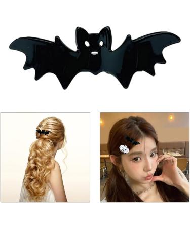 Limtula Internet Celebrity Taking Photo Ponytail Hair Claw with Pumpkin/Skull Shape Hair Catch for Woman Teenagers High Ponytail Black Skull Grab Cli - Buy Online on GoSupps.com
