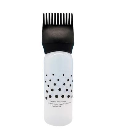 Hair Oil Applicator Bottle Root Comb Applicator Bottle Hair Dye Applicator Brush Hair Oil Bottle Scalp Shampoo Brush Hair Dye Brush Bottle for Salon Home Hair Dyeing Black