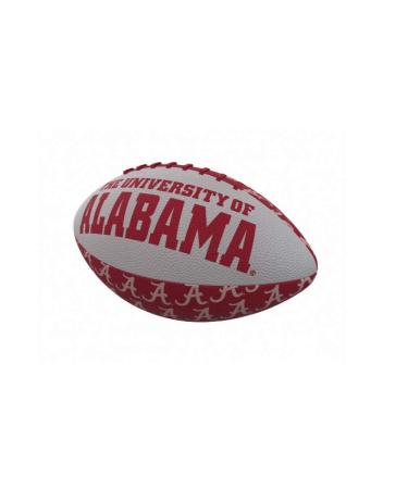 Logo Brands Officially Licensed NCAA Mini-Size Rubber Football, Team Color Alabama Crimson Tide