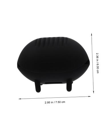 DOITOOL Beauty Egg Storage Powder Puff Holder - Travel Size 7.5x5cm - Stylish Black Organizer for Makeup - Buy Online on GoSupps.com