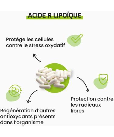 Laboratoire Beauchamp - Dietary supplement ALPHA-LIPOIC ACID - 60 capsules - Antioxidant - Anti-cellular aging - Developed in France - Buy Online on GoSupps.com