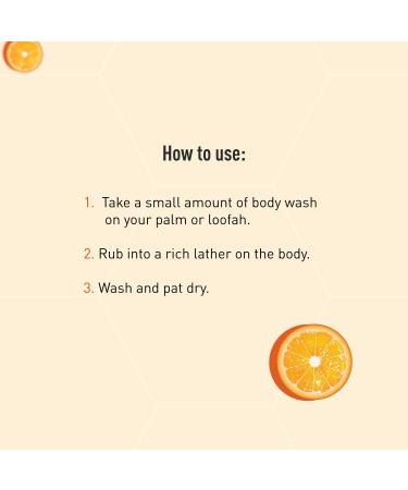 Sirona Natural Vitamin C Body Wash - 200ml Gel with Hyaluronic Acid & Sandalwood for Radiant Skin - Unisex Shower Gel - International Shipping - Buy Online on GoSupps.com