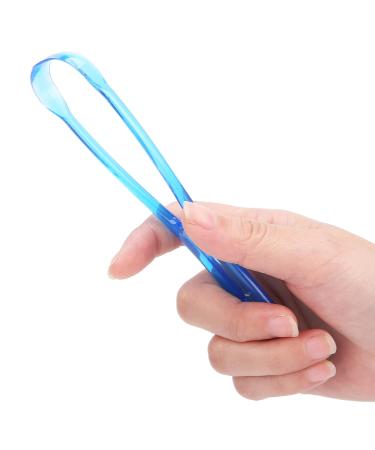 Buy Tongue Scraper & Cleaner Non-Slip Handle for Fresh Breath | Professional Tongue Brush in Blue - International Shipping Available! - Buy Online on GoSupps.com