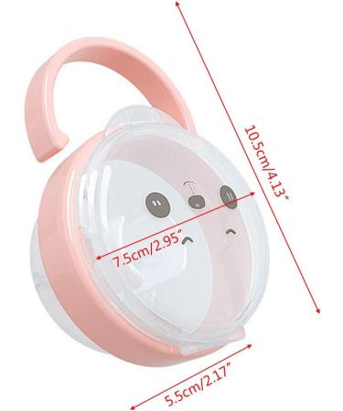 VAILANG Cartoon Panda Baby Pacifier Storage Box - Transparent Dust-Proof Portable and Cute Nipple Organizer for International Shipping - Buy Online on GoSupps.com