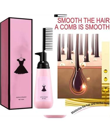 3-Second Hair Straightening Cream Straightening Cream for Smooth and Nourishing Hair for Dry Hair with Brush Light Fragrance & Suitable for All Hair Types - Buy Online on GoSupps.com