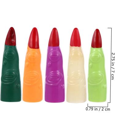 Beavorty 50 pcs fake finger cot Halloween Accessory cosplay finger nails scary witches nails fake zombie fingers scary fingers claw Vampire Costume nails prom props decorate plastic make up - Buy Online on GoSupps.com