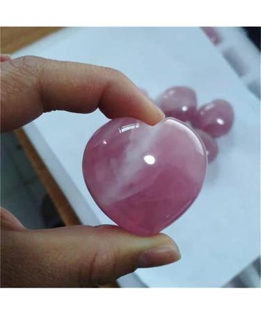 for Rose Quartz Heart Natural Stones Minerals Crystals GemsReiki for Home Decoration Piedras decorativas para el hogar Natural Luster Around 40mm 1pcs - Buy Online on GoSupps.com