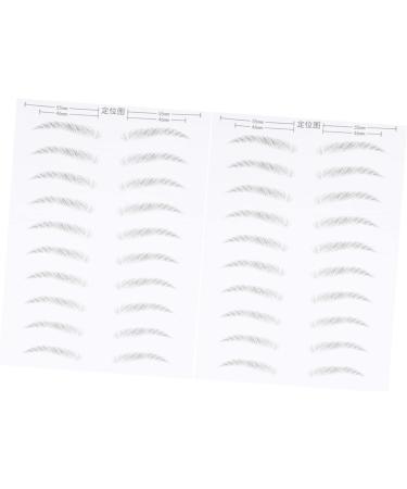 FOMIYES 4 Sheets Pairs Makeup Stickers Makeup Decals Eyebrow Faux Eyebrow Cosmetic Woman Stencil Water-based - Buy Online on GoSupps.com