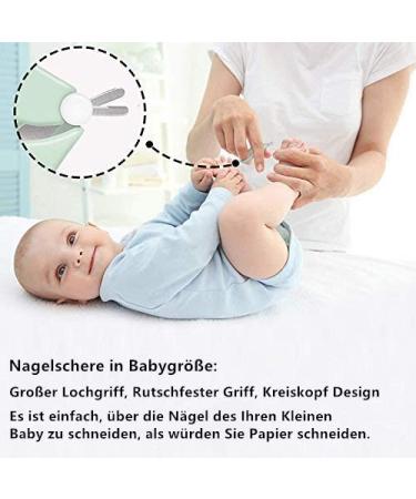 Voarge Baby Nail Care Set - Safe Newborn Manicure Kit with Scissors Tweezers & Nail Files in Sweet Owl Gift Packaging (Blue) - Buy Online on GoSupps.com