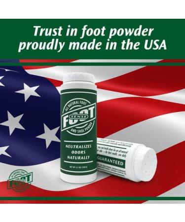 Foot Sense Talc-Free Shoe & Body Powder - 2-Pack 3.52oz - USA-Made Odor Eliminator for Kids & Adults - Buy Online on GoSupps.com