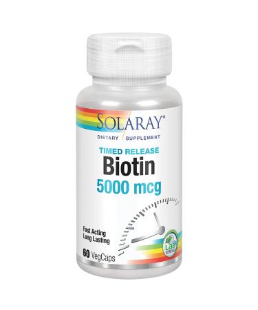 Solaray Biotin 5000 mcg 60 VegCaps