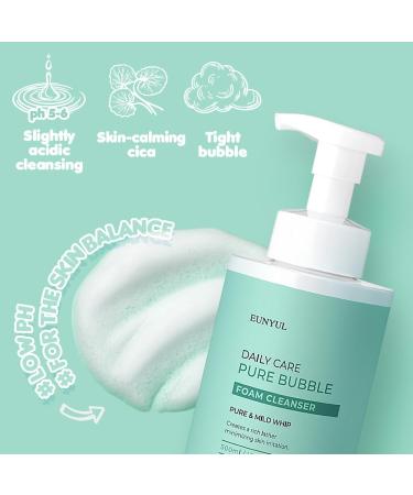 EUNYUL Daily Care Pure Bubble Foam Cleanser 16.9 fl. Oz | pH 5.5 Deep Cleansing Foam with Pump | International Shipping Available - Buy Online on GoSupps.com
