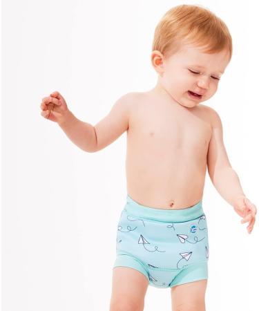 Splash About Baby & Toddler Happy Nappy Reusable Swim Nappy - Paper Planes - Size 12-24 Months - Buy Online on GoSupps.com