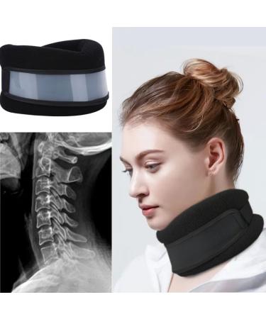 Soft Foam Neck Brace - Adjustable Comfortable Support for Mild Neck Pain Relief & Injury Recovery - L Size (19.68 x 3.94 x 1.18) - Unisex Black - Buy Online on GoSupps.com