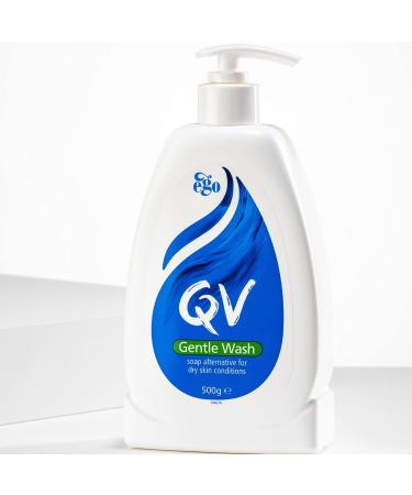 QV Gentle Wash 500g Soap-Free Moisturising Low Irritant PH Balanced Body Wash for Eczema and Dry Skin Conditions & Bath Oil PH Balanced Low Irritant Formulation 500 ml 500 ml (Pack of 1) Pump Bottle + Low Irritant Formulation - Buy Online on GoSupps.com