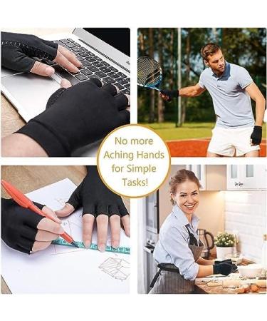 Shop Arthritis Gloves | Copper Infused Compression Gloves for Pain Relief - Fingerless Design - Buy Online on GoSupps.com