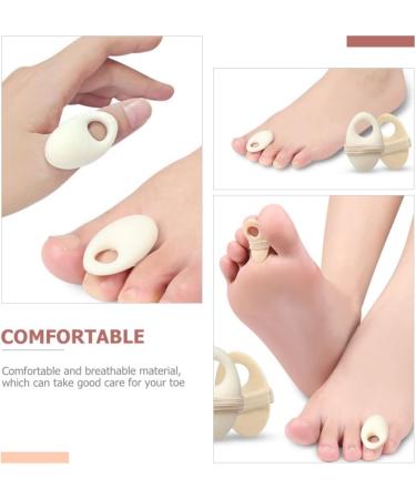 Beavorty Foam Corn Cushions - 2pcs Toe Pads with Elastic Strap for Callus, Bunion, and Toe Protection - White - Buy Online on GoSupps.com