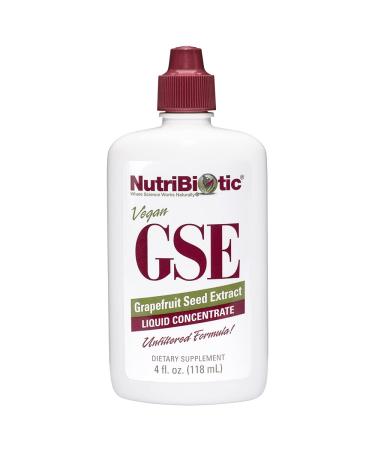 NutriBiotic Vegan GSE Grapefruit Seed Extract Liquid Concentrate 4 fl oz (118 ml)