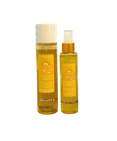 Bath & Body Works SOLAR SHINE Fine Fragrance Mist 8 fl oz & Diamond Shimmer Mist 4.9 fl oz 2-piece Gift Set with a Red Bow for Holiday - Buy Online on GoSupps.com