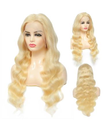 10A Brazilian Body Wave Lace Front Wig 22 Inch Blonde | Pre Plucked 150% Density Human Hair Wig - Buy Online on GoSupps.com