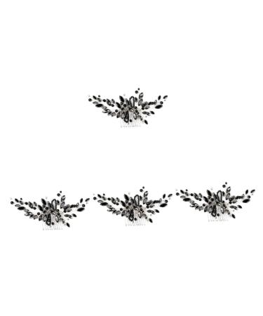 Beaupretty Drill hair comb Wedding Headpiece Bridal Hair Decor Bridal Headpieces for Wedding Bridal Hair Accessories Wedding Hair Accessories claw drill bride plastic European and Comb