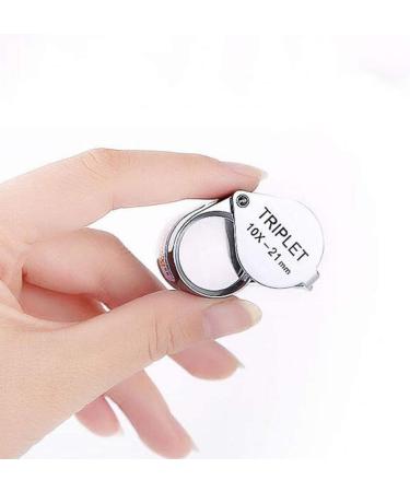 Magnifying Glasses Vision aids 30X Folding Portable Magnifying HD Glass Lens for Jewelry Repair Security Identification Tool Silver 24 * 25 * 60mm Stationery Office Supplies 1PCS Journey - Buy Online on GoSupps.com