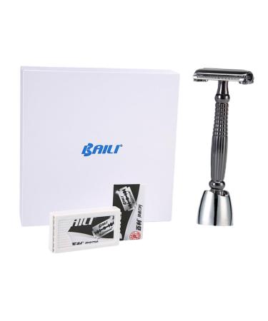 Angoily 1 set manual razor women razor facial razor safety razor from metal men razor double -cutter bare razor beard razor extend oh