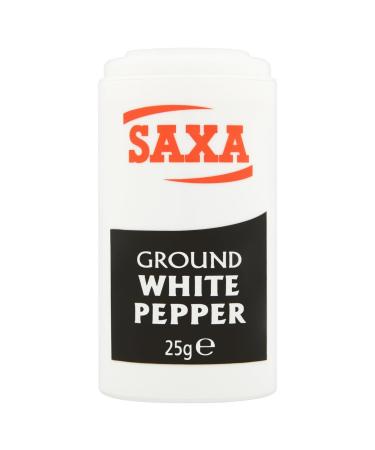 Saxa Poivre Blanc Moulu (25g) - Paquet de 6