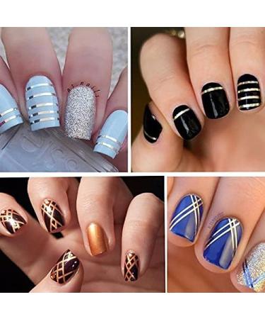 4 Rolls(One roll per size) Glitter Nail Art Striping Tape Lines Width 1+2+3mm-Striping Tape for Nail Art-Nail Striping Tape Foil-Nail Striping Tape Thick-Nail Striping Tape with Dispenser-Self-Adhesive DIY Nail Art Tape - Buy Online on GoSupps.com