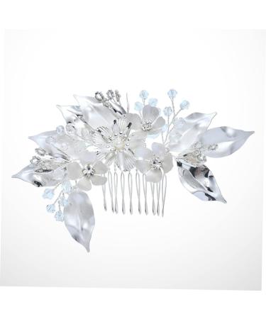 Angoily Wedding Headwear Accessory for Girls Wedding Comb Crystal Decor Hairdressing Side Comb Rhinestones Straight Teeth Comb Bridal Veil Vintage Bride - Buy Online on GoSupps.com
