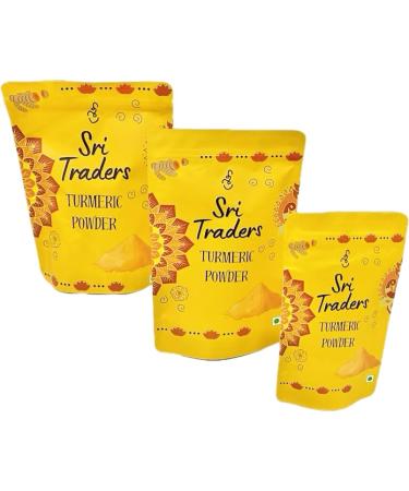 Turmeric Powder | SRI TRADERS | - 100% Raw from india - Turmeric Spices Powder Seasoning For Cooking - 21 Oz.