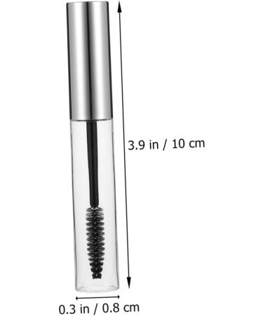 Didiseaon 10pcs Mascara Empty Tube Creme Makeup Mascara Bottle Empty Eyeliner Tube DIY Makeup Silver Plastic - Buy Online on GoSupps.com