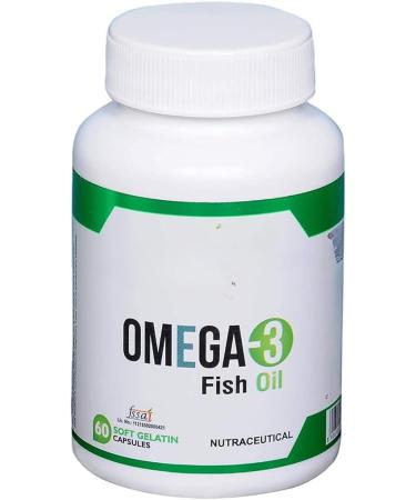 Omega 3 Fish Oil (1000 mg Omega 3 with 180 mg EPA & 120 mg DHA) (60 Softgels) - Buy Online on GoSupps.com