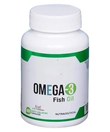 Omega 3 Fish Oil (1000 mg Omega 3 with 180 mg EPA & 120 mg DHA) (60 Softgels)