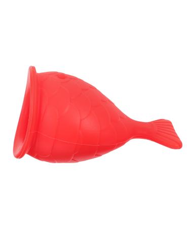 HAPINARY Silicone Fish Lip Filler (red) Lab Women Lip Enhancer Reusable Lip Enhancer Suction Lips