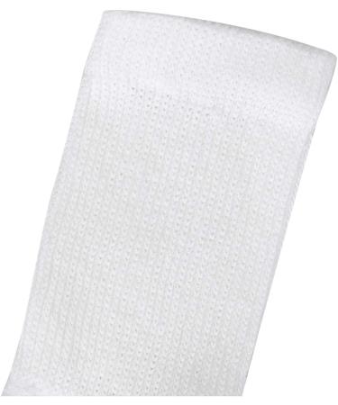 Hanes Boys' Double Tough Cushioned Crew Socks 12-Pack - White/Grey - Large - Buy Online on GoSupps.com
