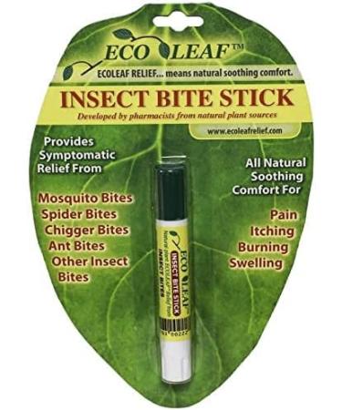 ECOLEAF Natural Insect Bite Stick 2 Pack | Organic Plant Extracts | USA Made for Pain & Itch Relief | Mosquito, Spider, Chiggers, Ants | 2 Count - Buy Online on GoSupps.com