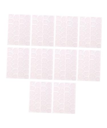 Healeved 20 Sheets Nail Art Double Sided Tape Diy Nail Stickers Fake Nails Double-sided Adhesive Stickers Transparent Pink Nail Stickers Nail Art Stickers Glue Nail Sticker Nail Art Supply
