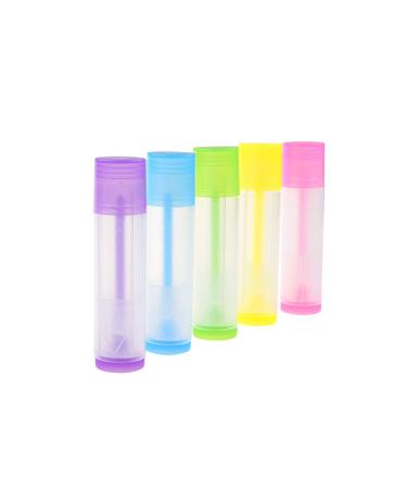 25-Pack Empty Lip Balm Tubes - 5 Colors - DIY Chapstick Containers with Stickers - 5.5 ml - Buy Online on GoSupps.com