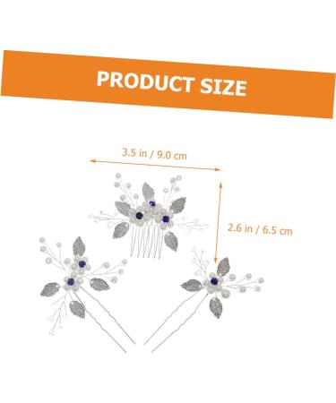 minkissy 4 Sets Bridal Wedding Comb Leaf Hair Comb Rhinestone Hairpin Green Hair Accessories Green Accessories Prom Hair Accessories Bridal Hairpin Bride Flowers Zircon Crystal - Buy Online on GoSupps.com